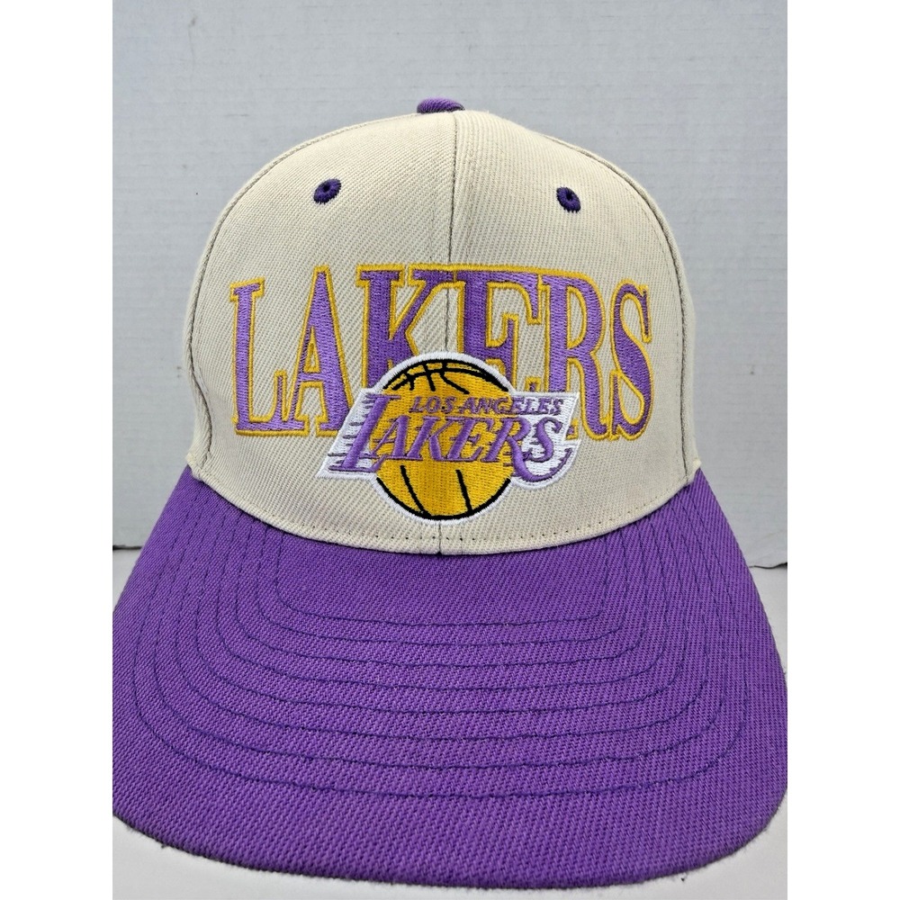 Mitchell‎ & Ness NBA Los Angeles Lakers White Purple Snapback Hat